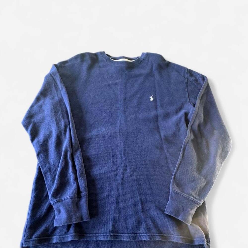 Polo Ralph Lauren Men's Navy and Blue Shirt